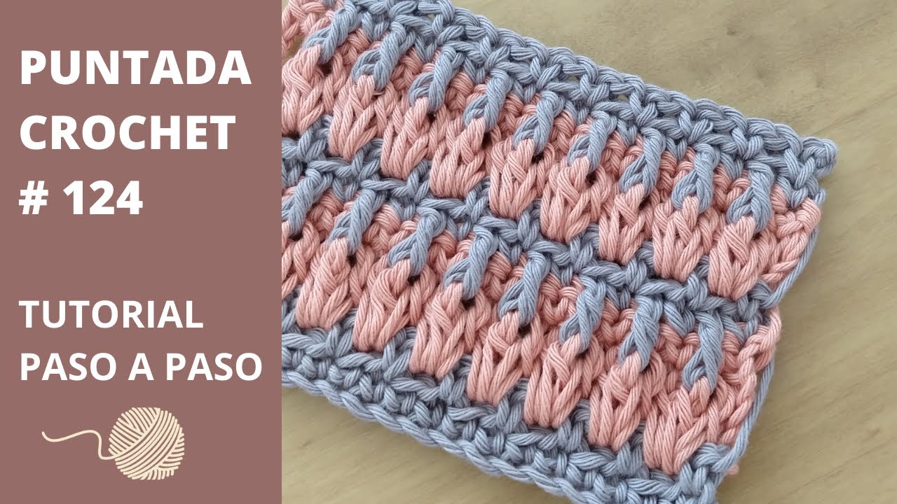 Punto fantasía a crochet # 124