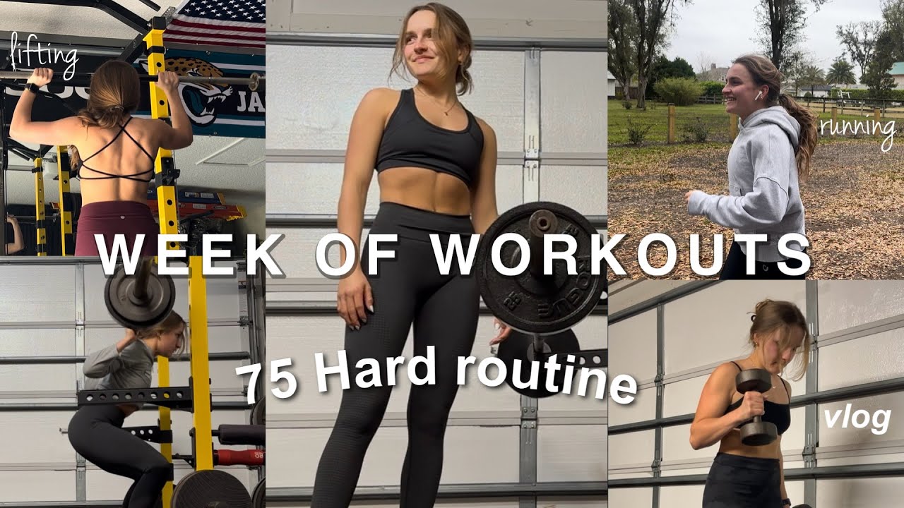 a week of workouts with me on the 75 HARD