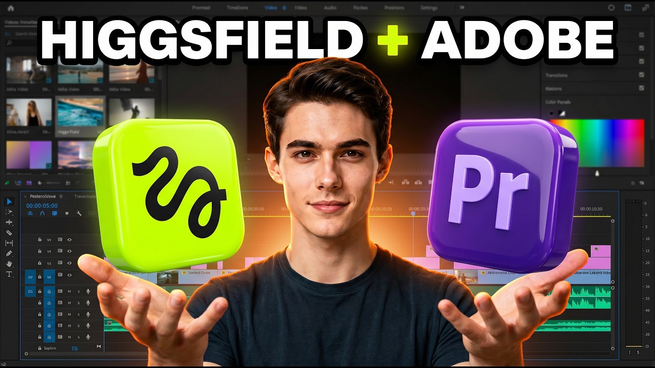 Искусственный интеллект Higgsfield навсегда изменил Premiere Pro!