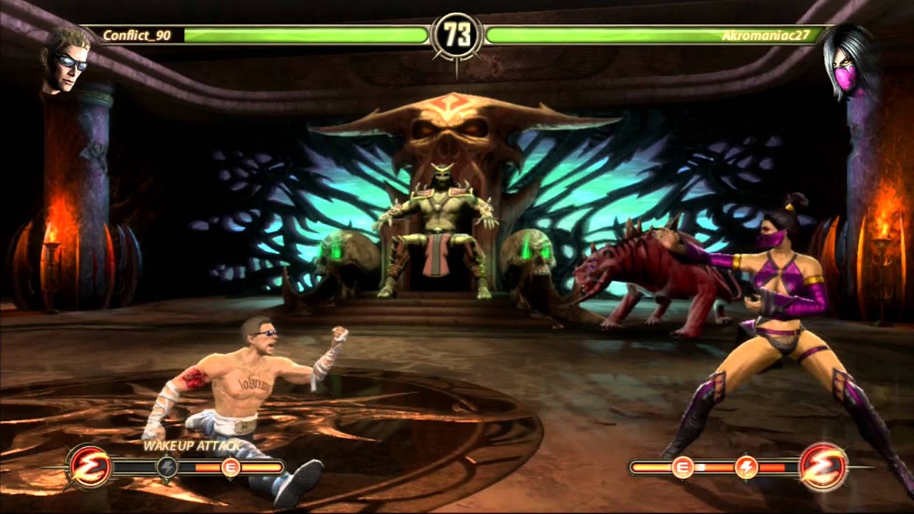 MK9 Akromaniac27(Mileena/Sindel) vs, Conflict_90(Johnny Cage)