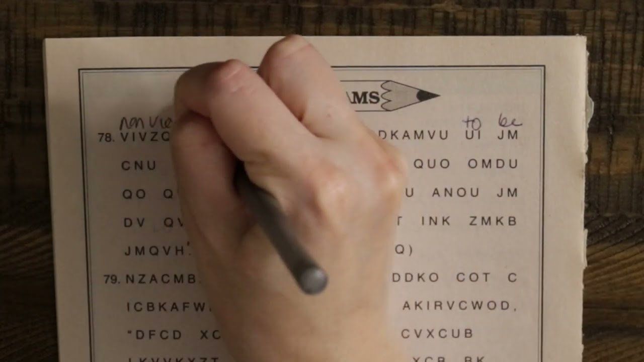 Solving a cryptoquote word-by-word: Episode 2