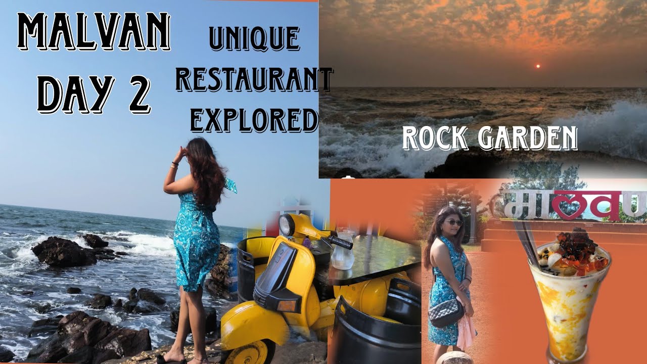 Place to visit in Malvan 🌊🏝 | Rock Garden | Resort room tour | Konkan Fusion Restaurant review|