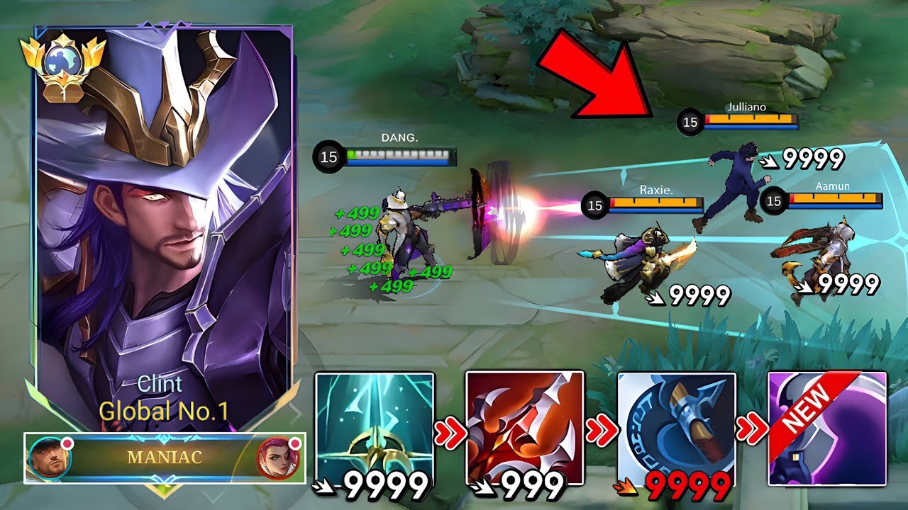 GLOBAL CLINT BEST MULTIPLE TRUE DAMAGE BUILD THAT CAN ONE SHOT ENEMIES!! ( INSANE DAMAGE ) MUST TRY!