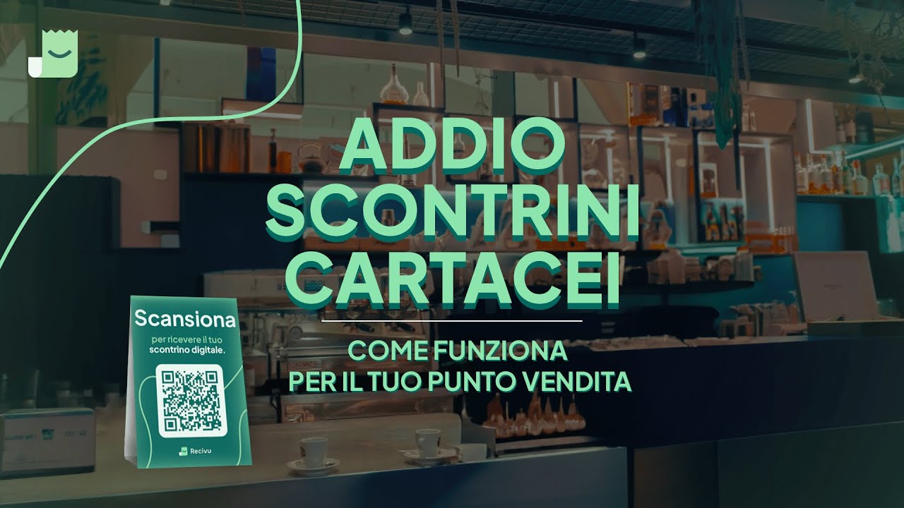Addio agli scontrini cartacei | Come funziona per il punto vendita | Recivu
