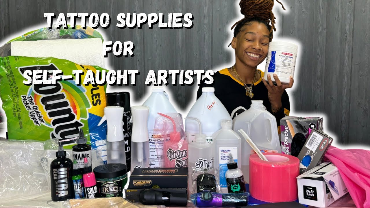 Everything You Need to Start Tattooing as a Self Taught Artist! Best Supplies on a Budget!