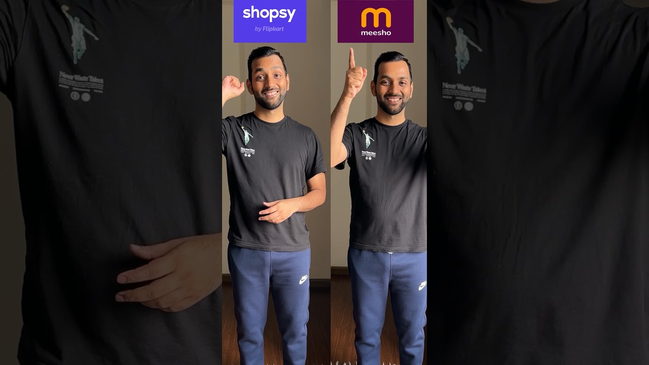 Two Tees, Two Prices, One Comfort Level - Shopsy VS Meesho! #shorts #ShopsyVSMeesho #Shopsy