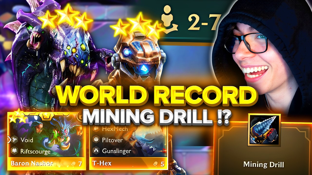 I Highrolled Mining Drill on STAGE 2 & FINALLY Hit T-Hex 3!? | TFT Set 16 - Choncc's Treasure
