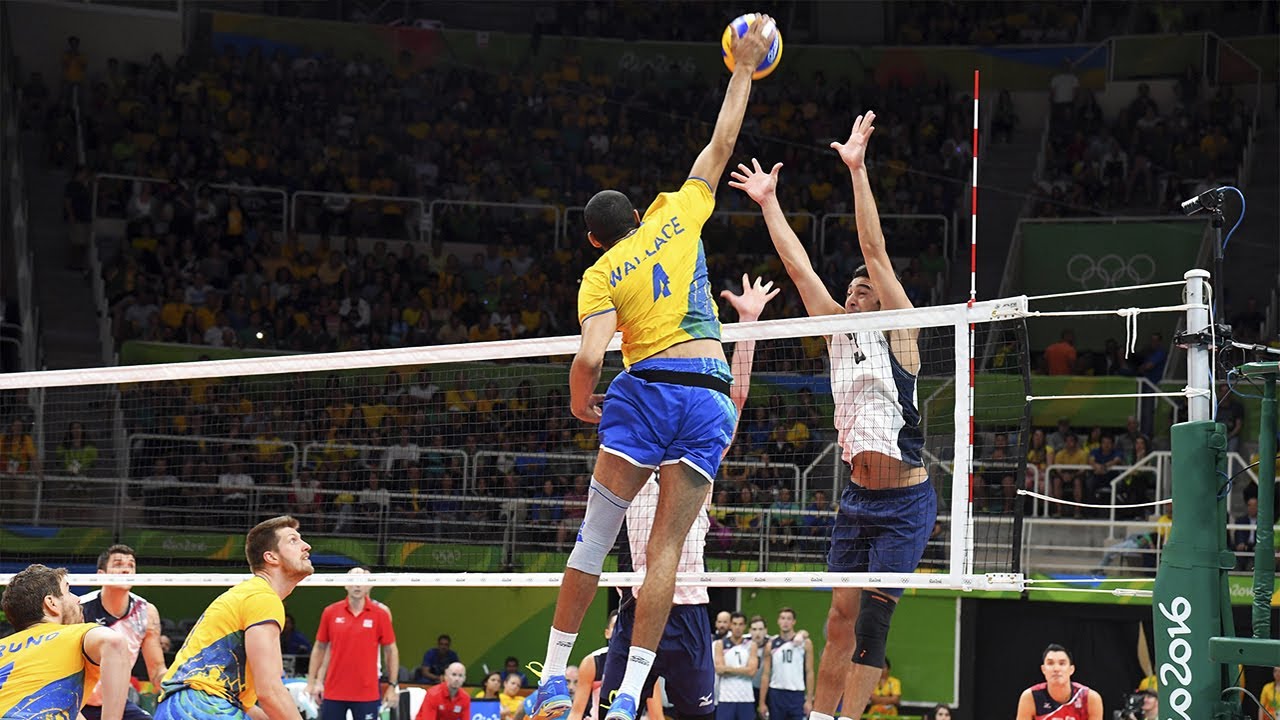 TOP 20 Powerful Volleyball Spikes Over The Block | Monsters of the Vertical Jump