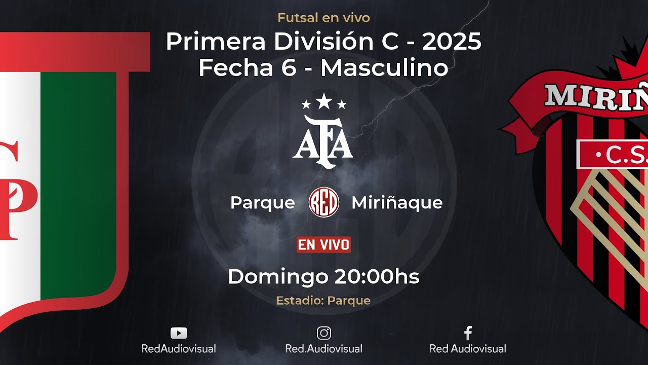 🔴 Parque vs Miriñaque - Fecha 6 - Primera División C - Futsal AFA 2025 - Masculino