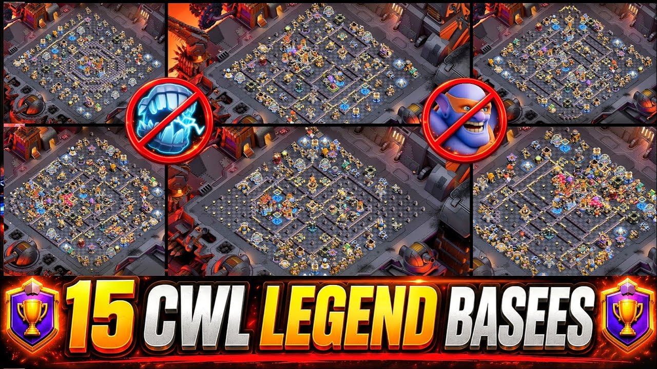 CWL FINAL PUSH! - BEST TH18 BASE LINKS 🔥 - Anti Meta - Th18 War Base - Th18 Legend League Bases |COC