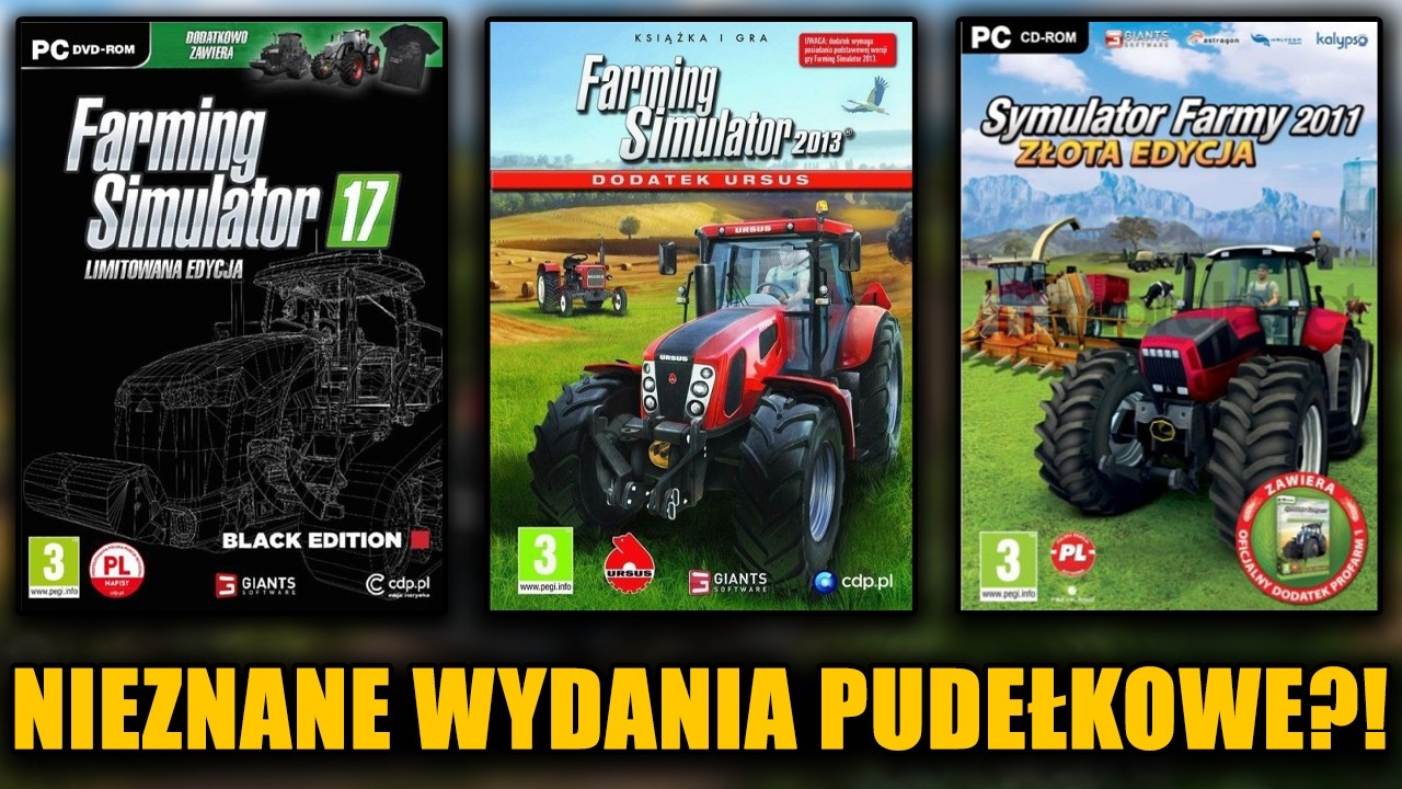 NIEZNANE WYDANIA PUDEŁKOWE FARMING SIMULATOR!