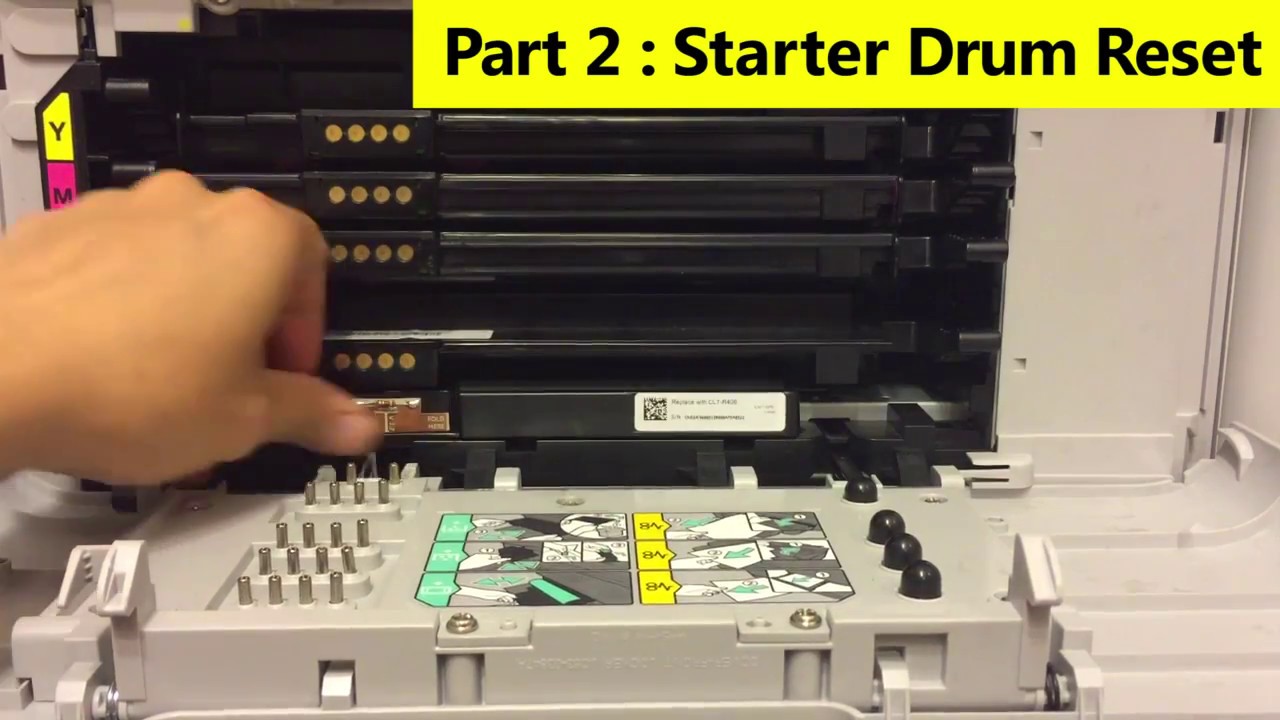 Самый быстрый и простой способ сброса барабана для Samsung Xpress SL-C410 C420 C430 C460 C470 C480