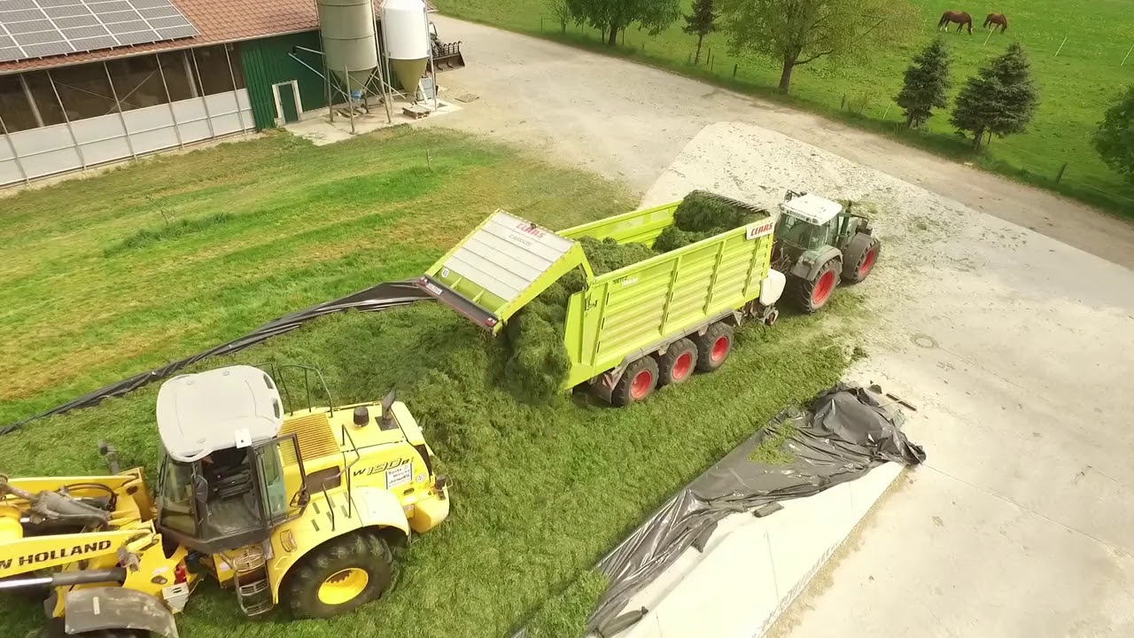 Grassilage mit Ladewagen1.Schnitt 2018  Agrarvideos