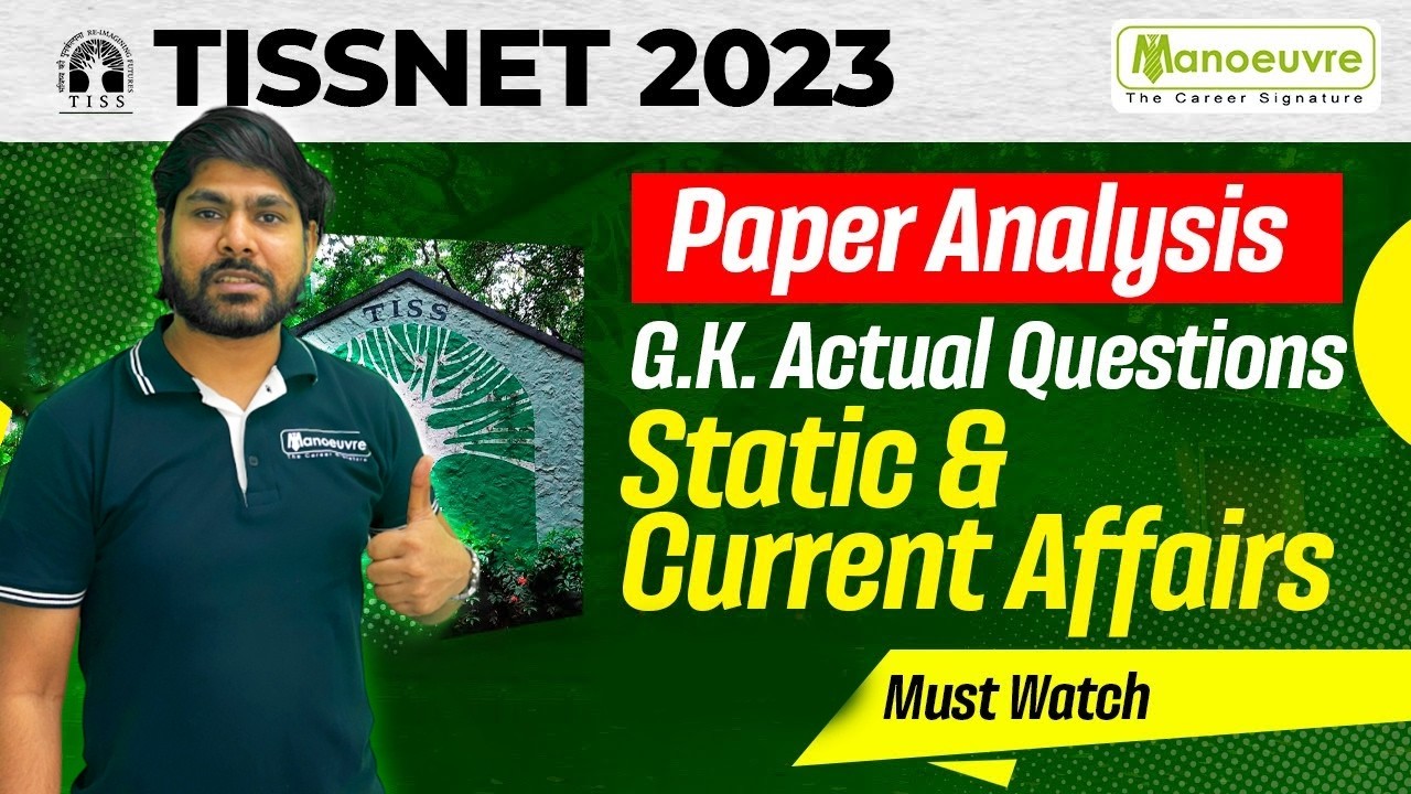 TISSNET 2023 - Paper Analysis | GK Actual Questions | Static & Current Affairs By Azad Sir