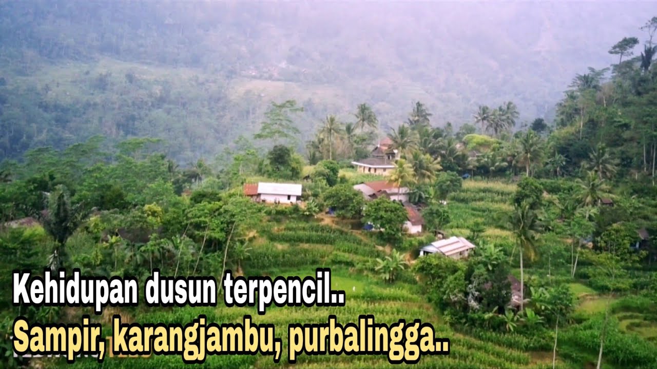 terasa damai,, kehidupan pedesaan di dusun terpencil lereng bukit | sampir, karangjambu purbalingga.