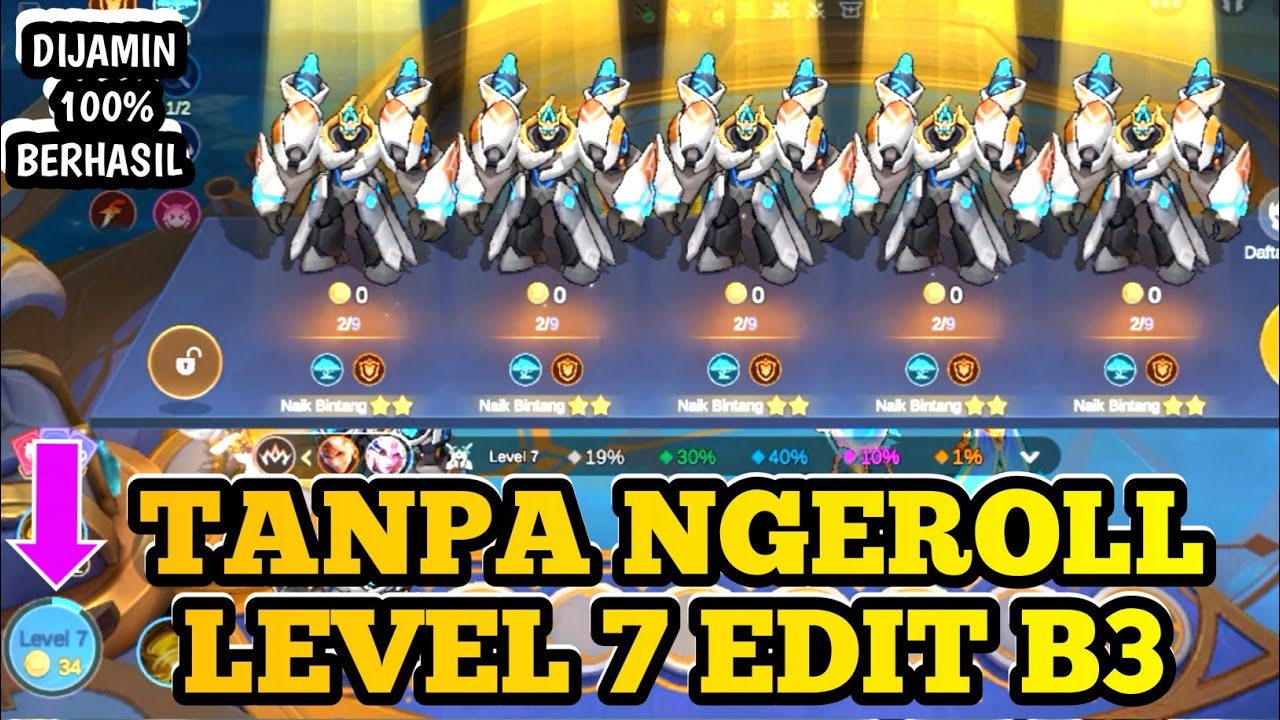 TRIK LEVEL 7 EDIT B3 PAKE COMMANDER VALE UPDATE TERBARU||DIJAMIN 100% BERHASIL||MAGIC CHESS GOGO 