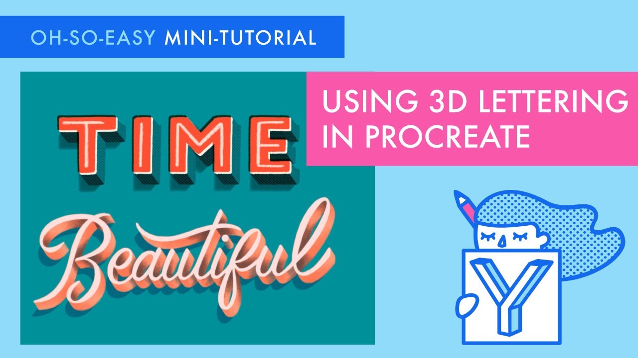 Mini-Tutorial - 3D Effect Lettering in Procreate