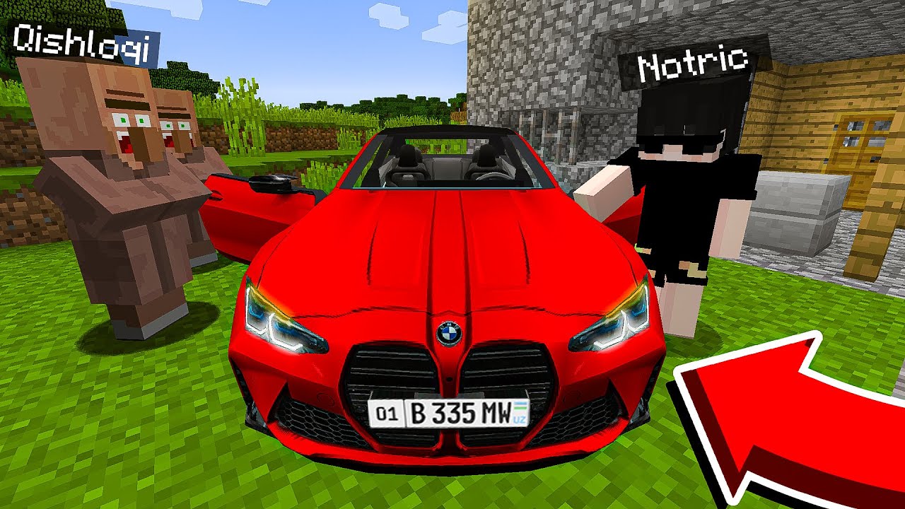 😱 BMW MASHINASINI SOTIB OLDIM! | UZBEKCHA MINECRAFT
