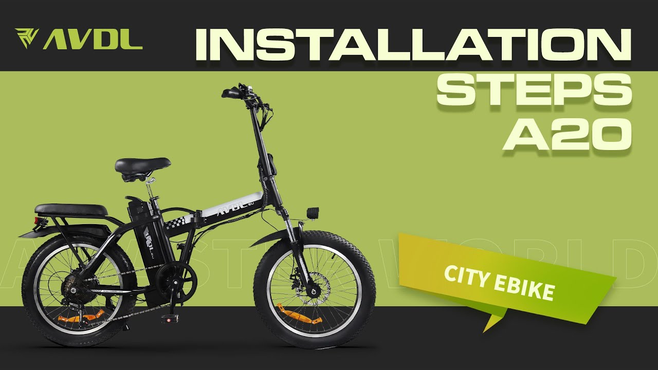 A20  electric bicycle detailed installation video.