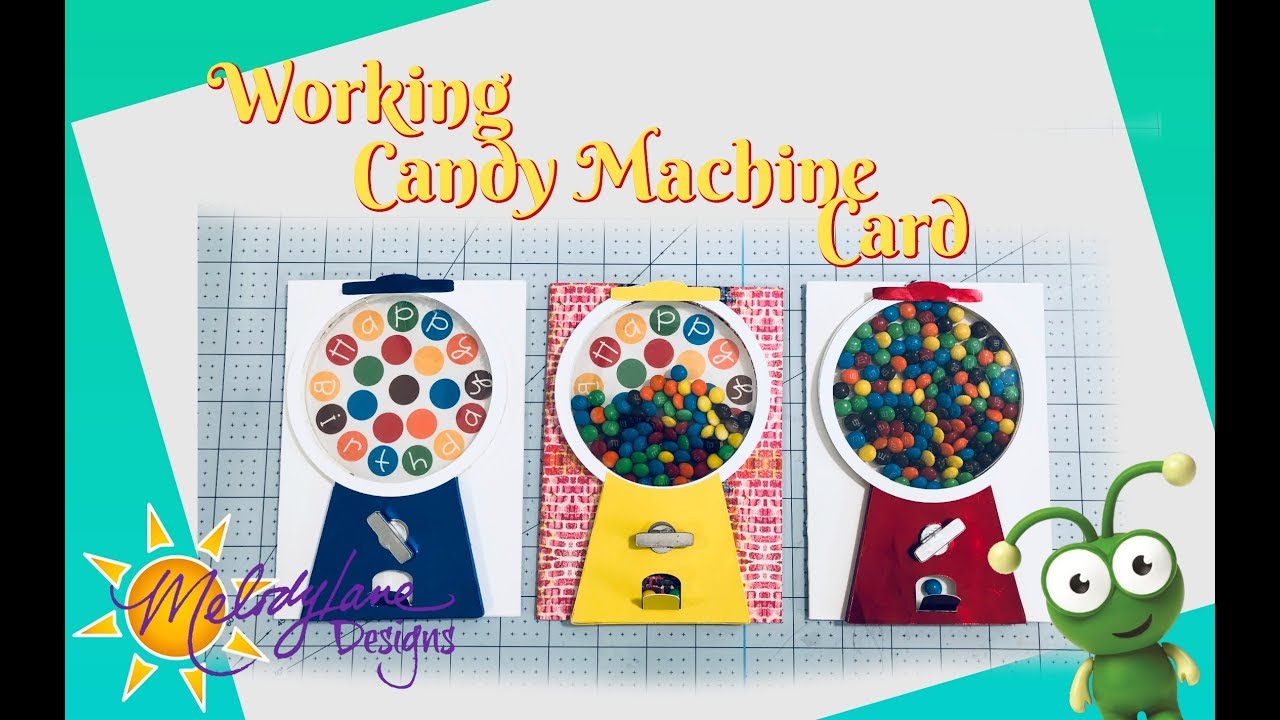 Working Gumball Machine Card