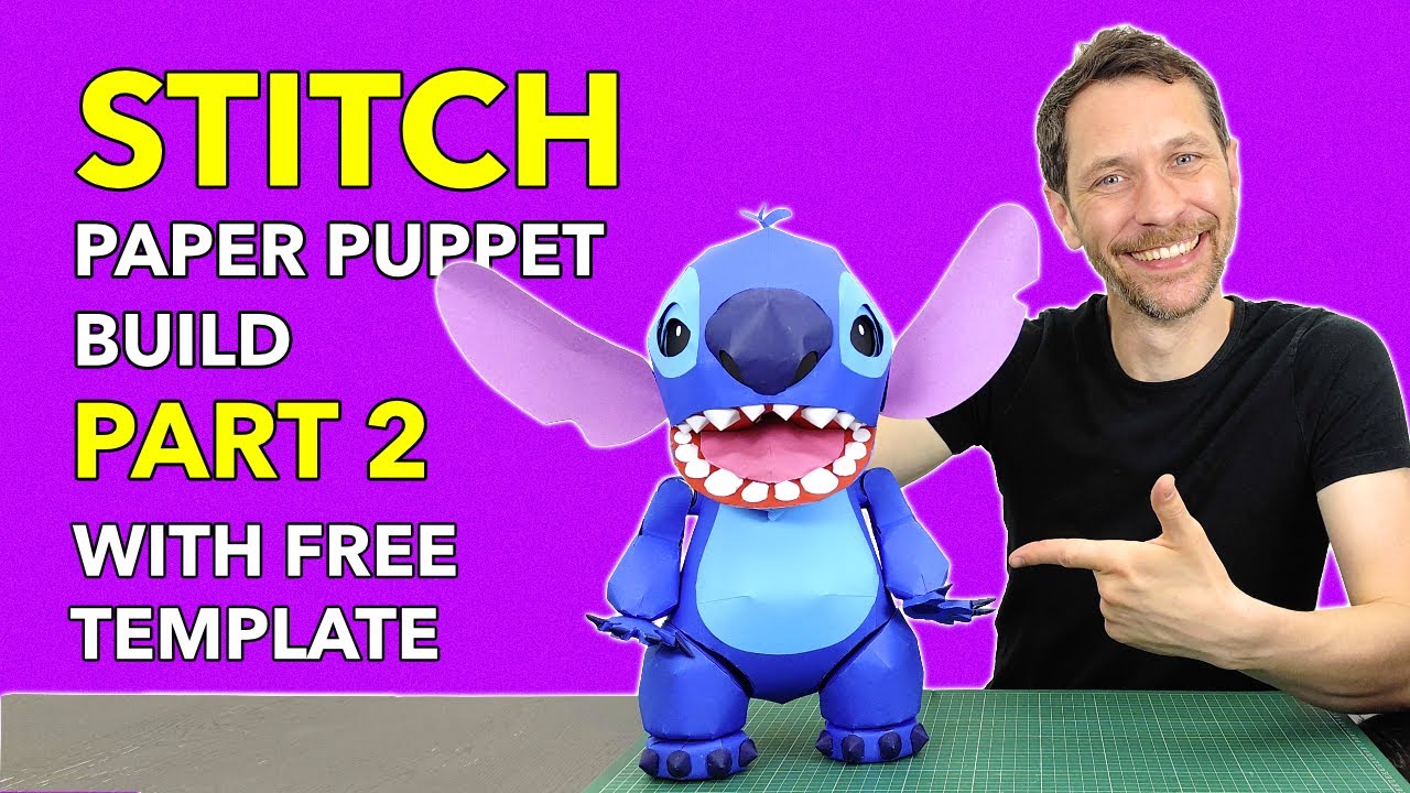 How to make a paper Stitch puppet | Part 2 - making the body