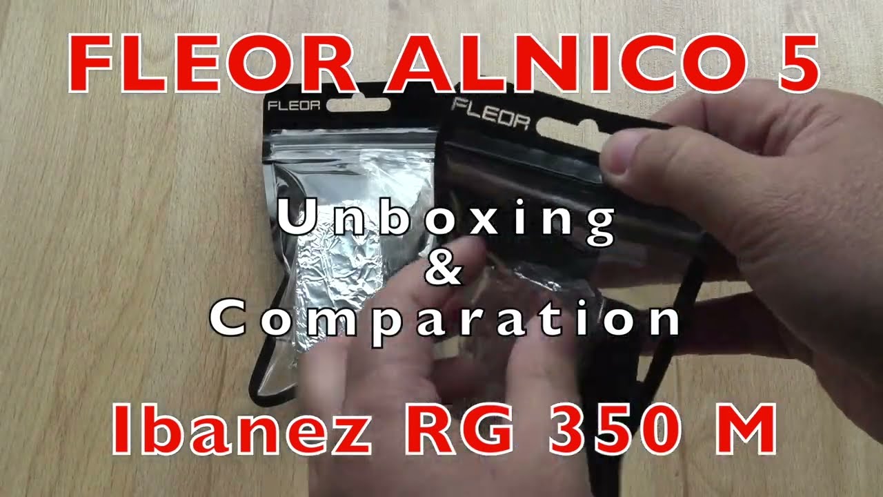 Ibanez INF VS Fleor Alnico 5 - Unboxing, Wiring & Comparation - Ibanez RG350M