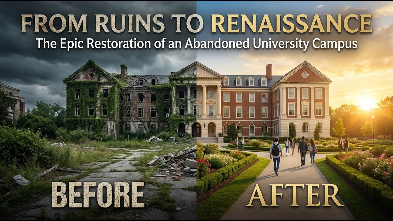 From Ruins to Renaissance: The Epic Restoration of an Abandoned University Campus