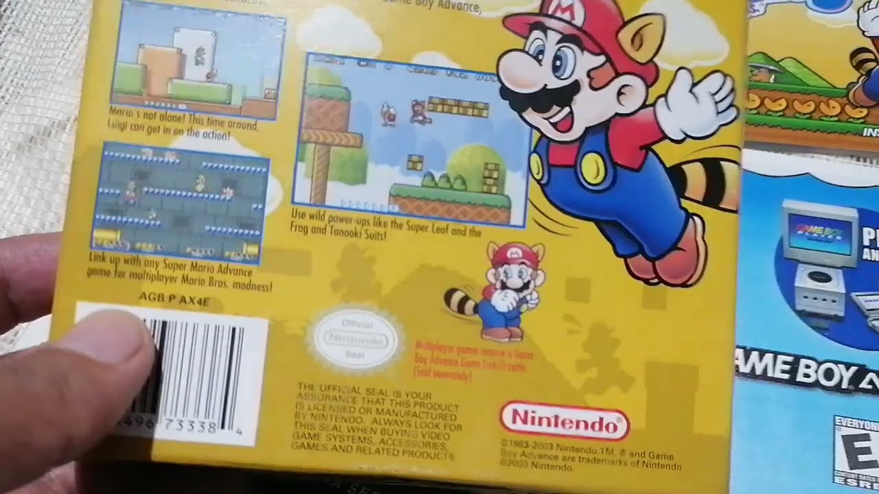 caja de mario 3 para gameboy advance, revisando caja y manual originales