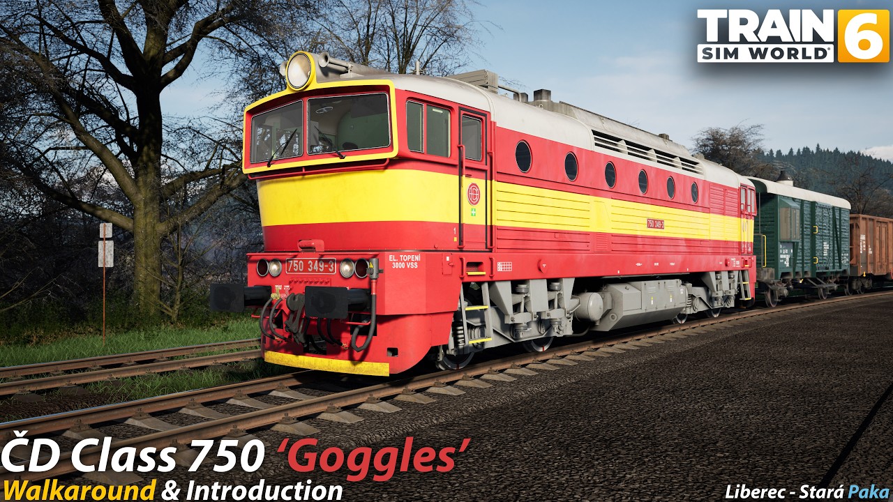 ČD Class 750 Введение: Либерец — Стара Пака: Train Sim World 6 [4K 60FPS]