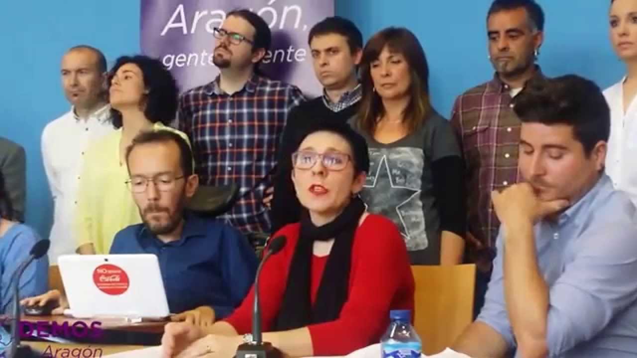 Presentaci&oacute;n Candidaturas Auton&oacute;micas de PODEMOS ARAG&Oacute;N