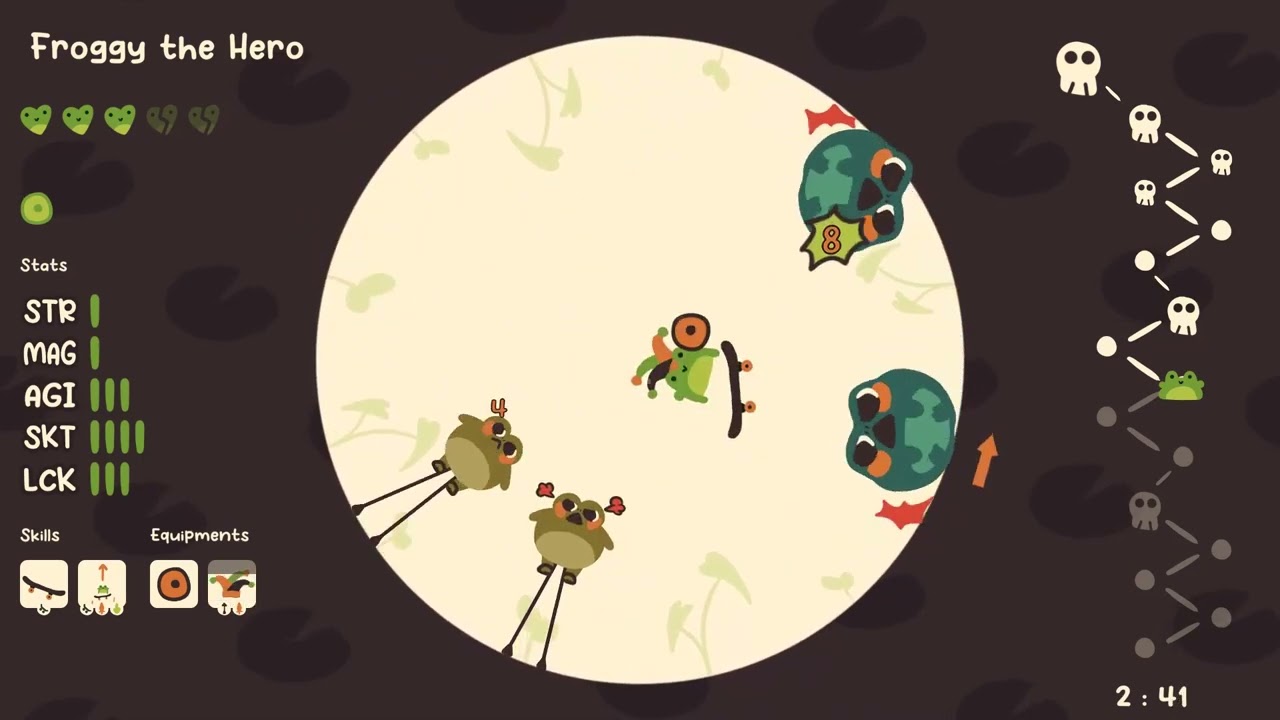 Froggy’s Battle – First Boss & Arena Waves | Loop-Arena Roguelike Action