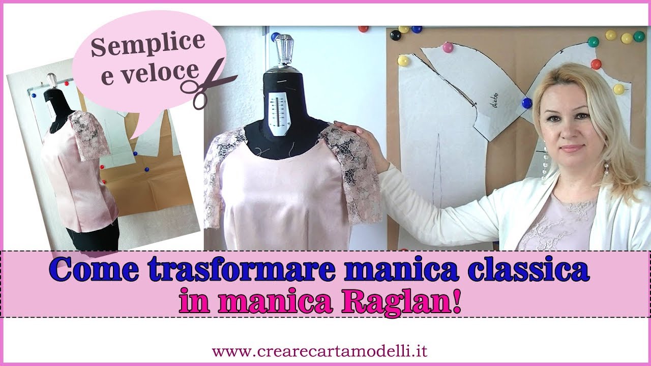 Come trasformare manica Classica in Raglan - semplice e veloce!