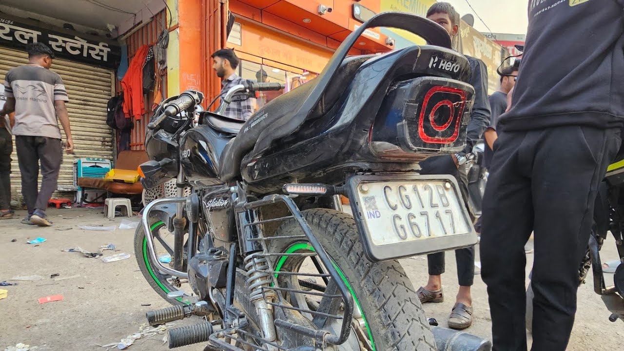 Splendor Tail Tidy / Splendor Number Plate Stand / Monster Machine 