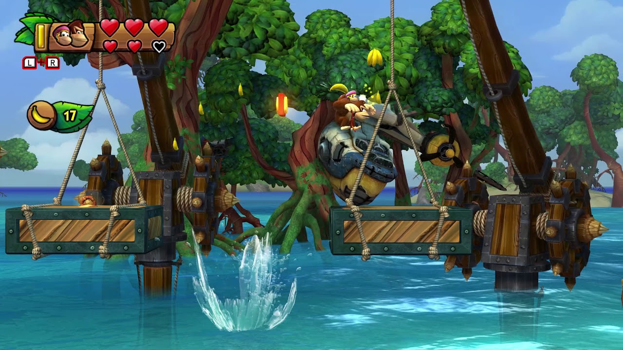 Donkey Kong Country Tropical Freeze 1-2 Shipwreck Shore Walkthrough Part 2 Nintendo Switch