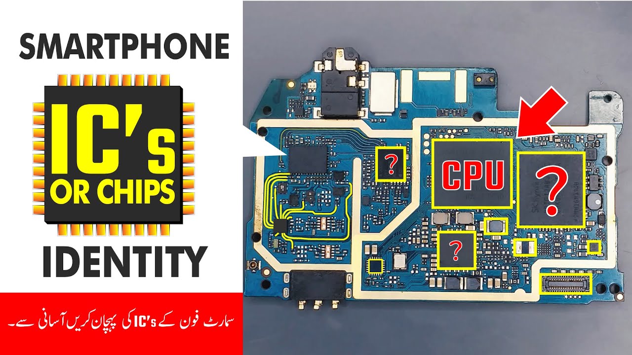 Smartphone PCB Components Explained in Detail (Qmobile Z8 plus) | In Urdu/Hindi