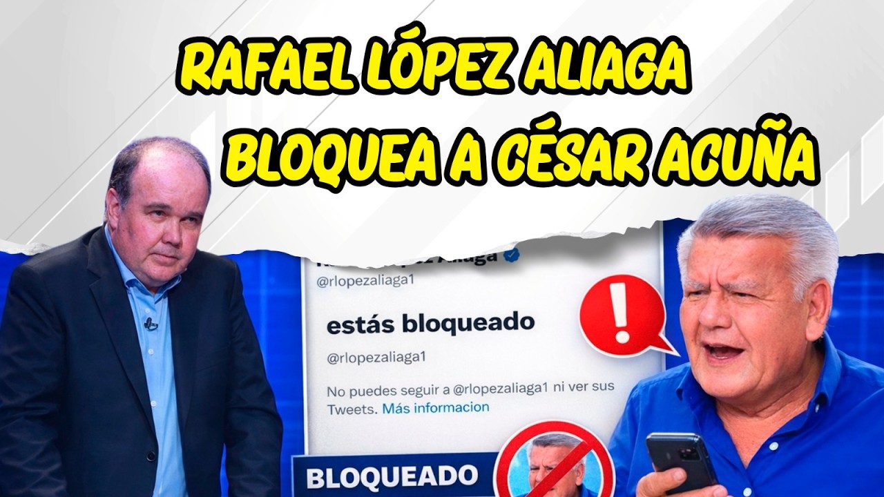 🚨 LA FRANJA || 🚨 RAFAEL LÓPEZ ALIAGA BLOQUEA A CÉSAR ACUÑA