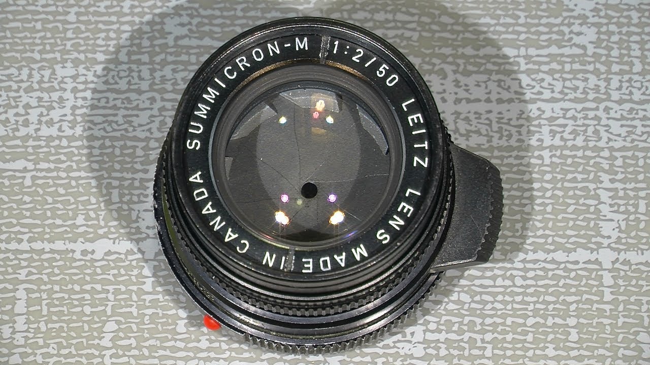 Свободное кольцо диафрагмы в объективе Leica Summicron-M 1:2/50 (сделано в Канаде)