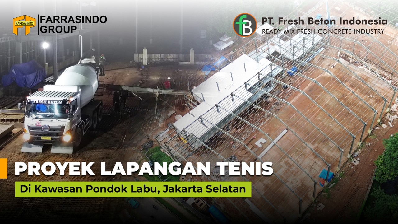 PROYEK PENGECORAN LAPANGAN TENIS - JAKARTA SELATAN | FARRASINDO GROUP