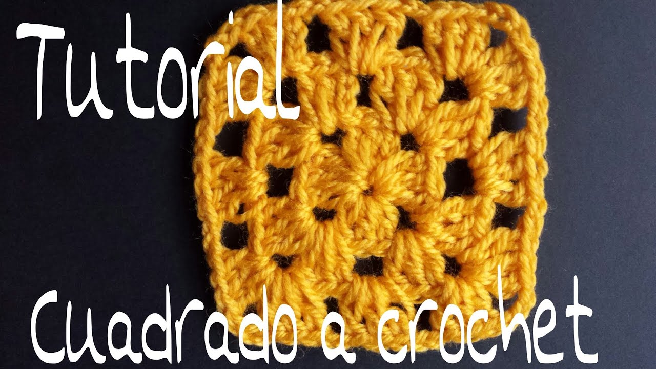 Tutorial Cuadrado a crochet paso a paso | Cucaditas de saluta