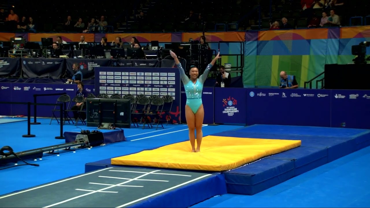 BRUNS Miah (USA)_W_2023 Trampoline Worlds_Qualification_Tumbling_R1
