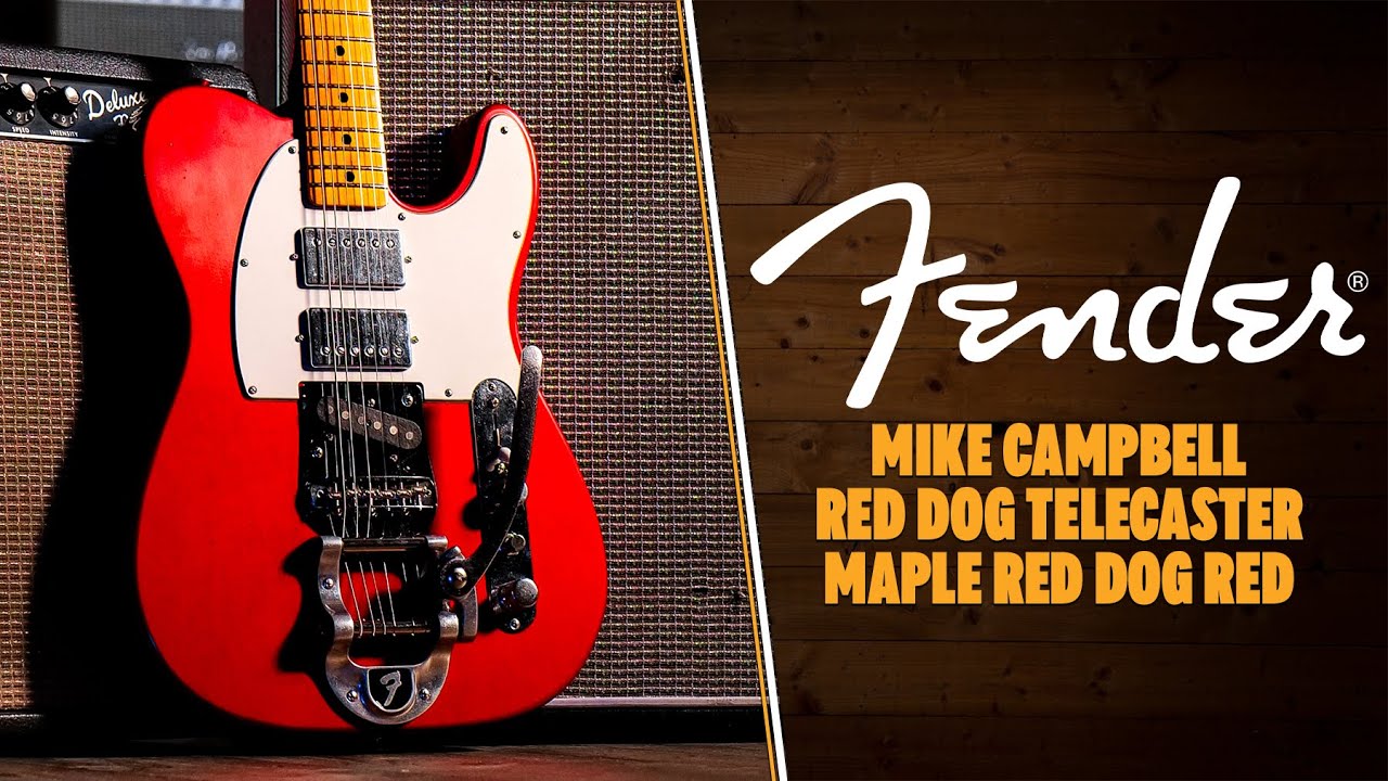 Fender Stories Collection Mike Campbell Red Dog Telecaster Maple Red Dog Red