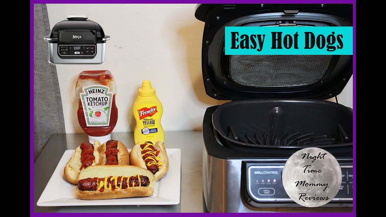 GRILLED HOT DOGS | NINJA FOODI GRILL RECIPES
