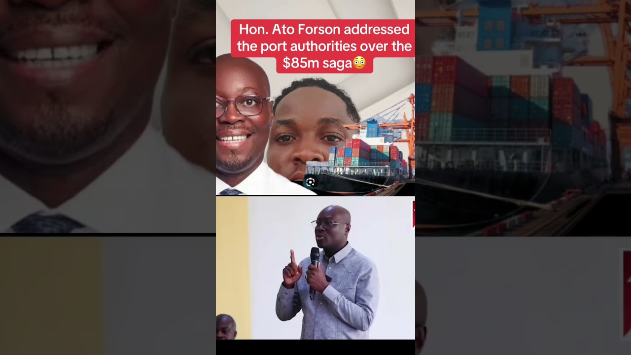 Ato Forson was so much disappointed with the port authorities over $85m saga😱😳