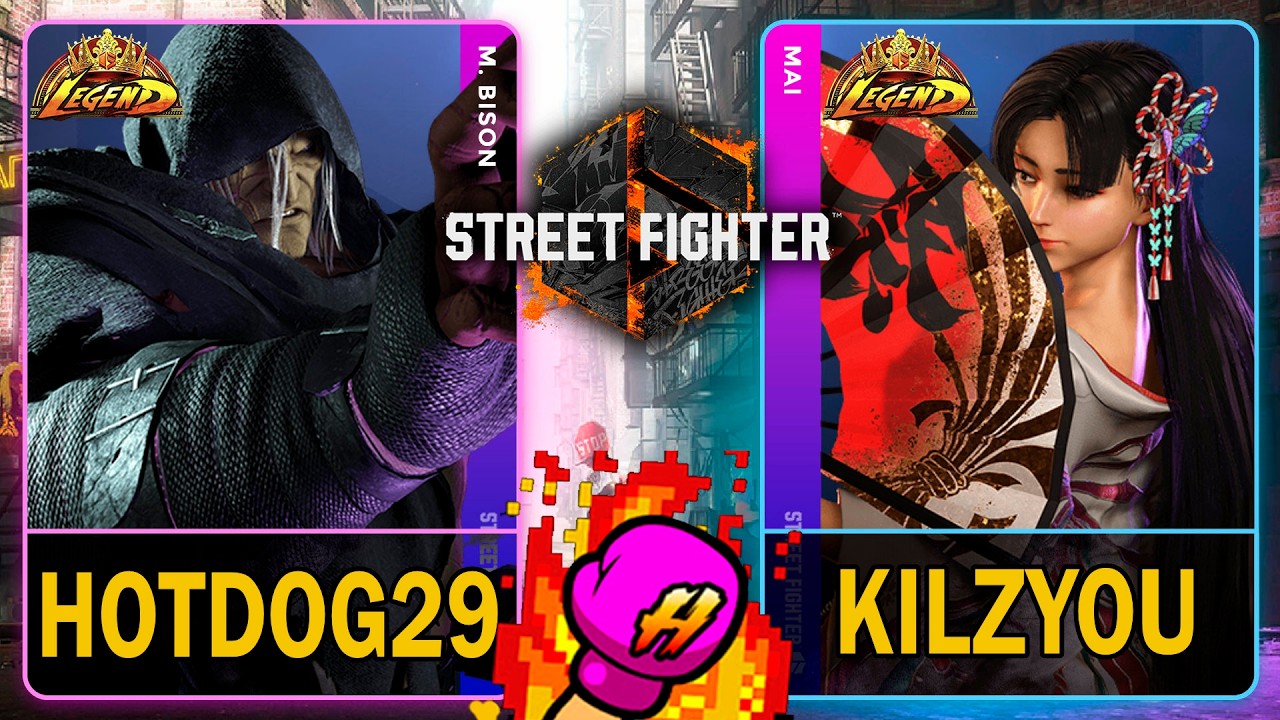 SF6 HotDog29 (M.BISON) VS Kilzyou (MAI)🥊Street Fighter 6🥊スト6🥊4K 60ᶠᵖˢ