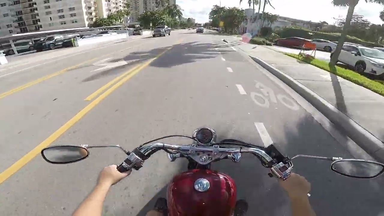 Pompano Beach - Lauderdale by the Sea on Honda Shadow 600