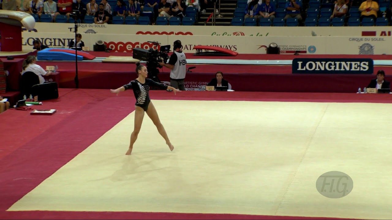 BRETT Isabella (NZL) - 2018 Artistic Worlds, Doha (QAT) - Qualifications Floor Exercise