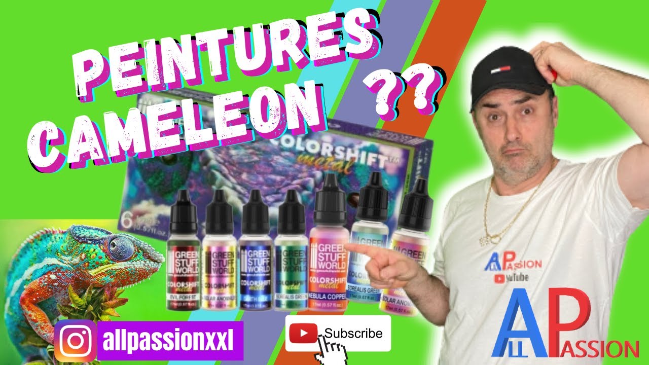 peinture cameleon green stuff world...je suis bluffé !!