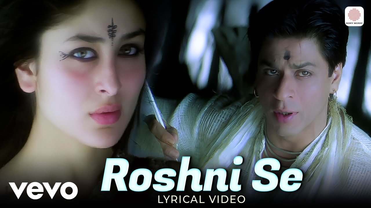 Roshni Se - Lyrical Video | Asoka | Shah Rukh Khan, Kareena | Alka Yagnik, Abhijeet | Anu Malik