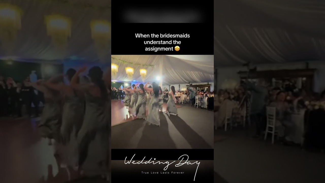 Bridesmaids dance entrance ✨️