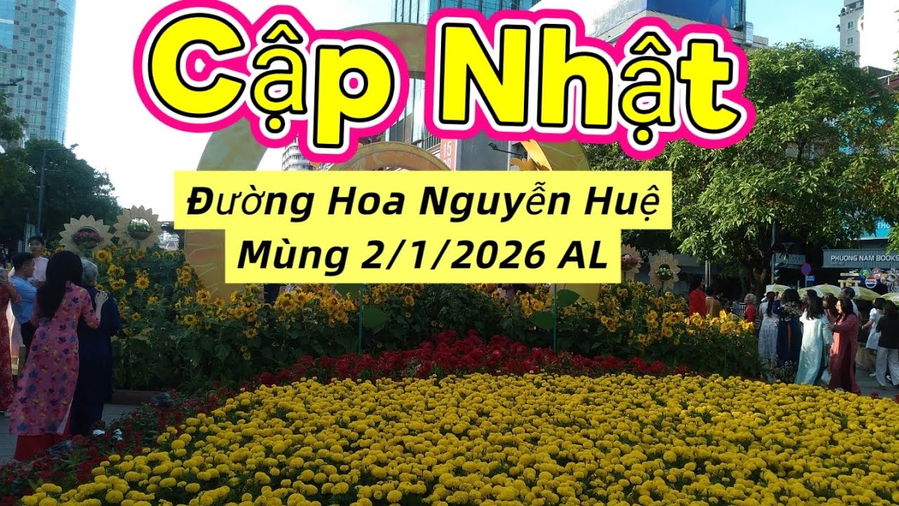 Đường Hoa Nguyễn Huệ Lúc 5h, Ngày Mùng 2/1/2026 AL